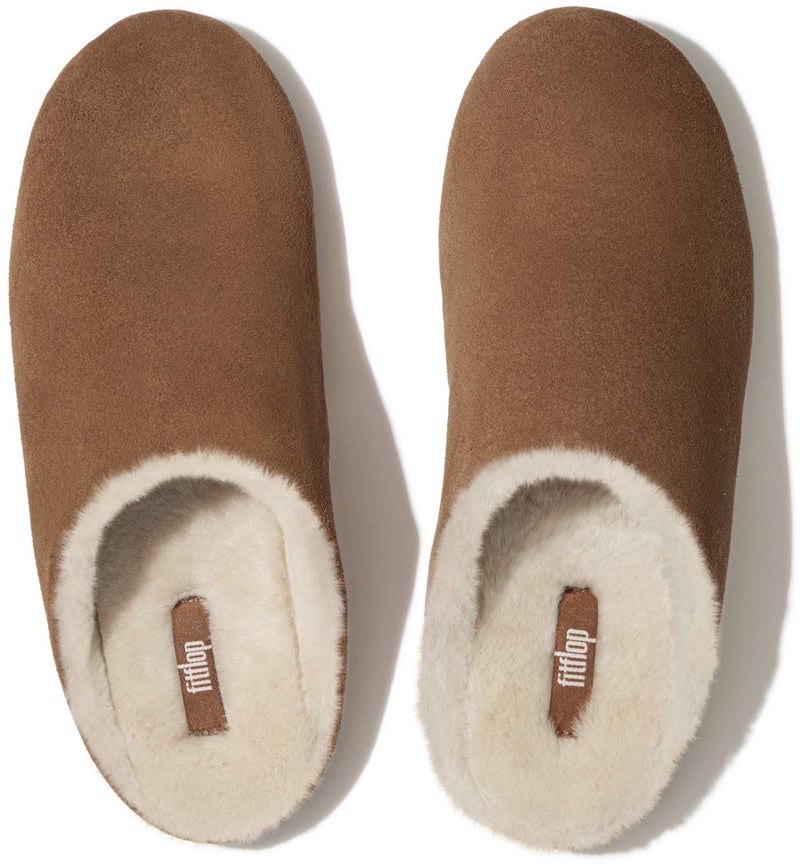 FitFlop فيت فلوب كريسّي شيرلينغ، تان مدحرج، US07 (N28-645-050) - Image 1